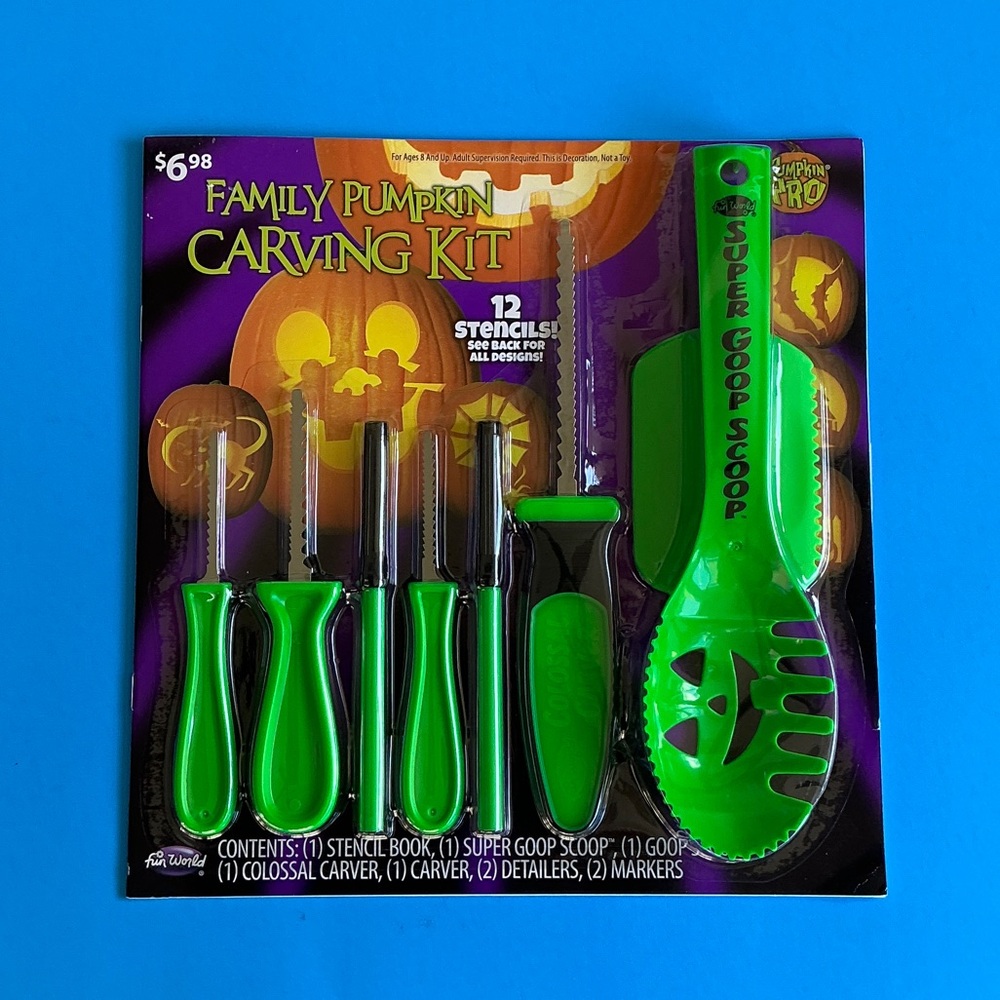 Family Pumpkin Carving Kit - Green